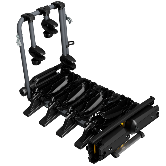 Porte-Vélos Escamotable Peruzzo Pure Instinct 2 - Pour Attelage Remorque - 2 Vélos - Antivol Intégré