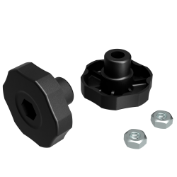 2 pomelli plastica 8 mm eco