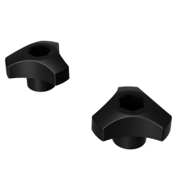 2 pomelli plastica 6 mm