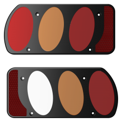 2 light covers mod. ALPHA...