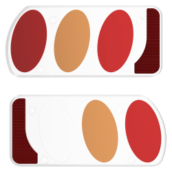 2 plastic covers left and...